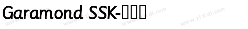 Garamond SSK字体转换